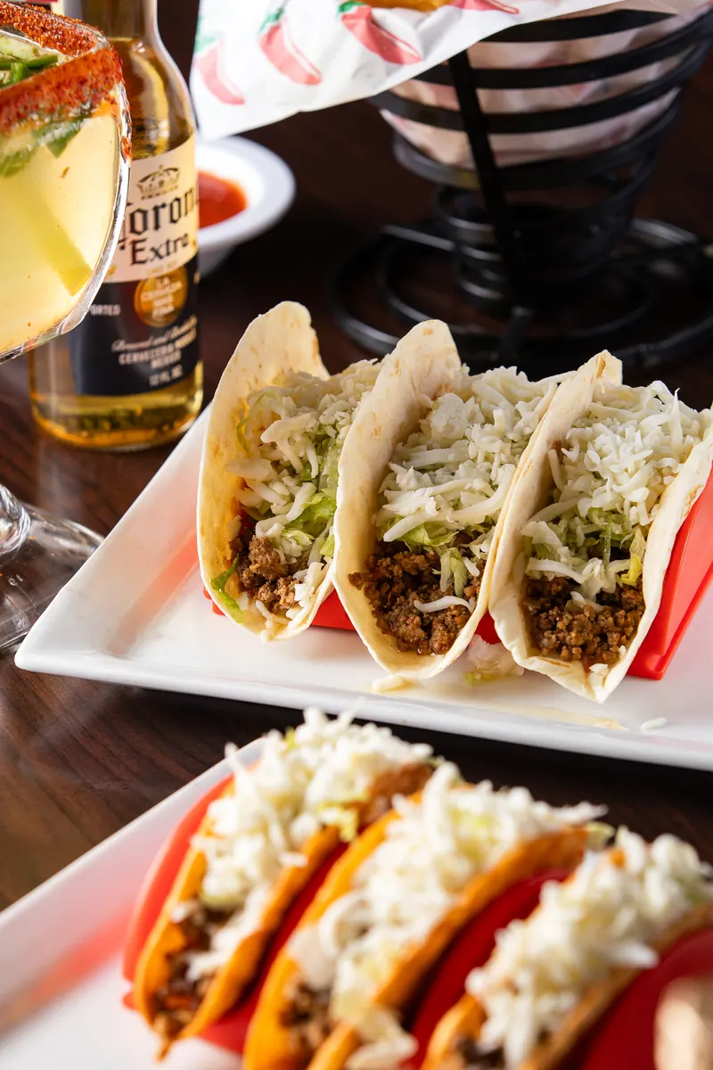Street tacos with cilantro and onion